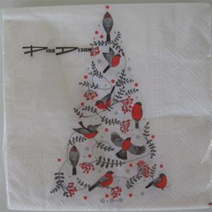 "Bird Tree" Christmas luncheon napkins 20 pkg