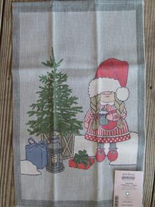 100% organic cotton Christmas towel "Pixie Mom" 21" x13" Ekelund of Sweden SPECIAL