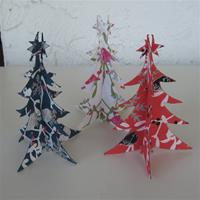 3 dimensional paper Christmas trees  3 in a bag  Pluto of Sweden