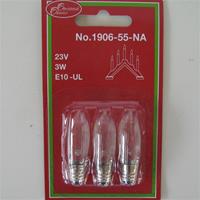 3 extra bulbs for electric candolier with 5 lights