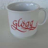 Glögg cup  with tradition information on back