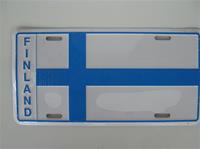 Finnish flag license plate