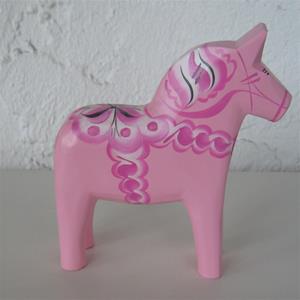 Baby Pink Dala Horse 5"