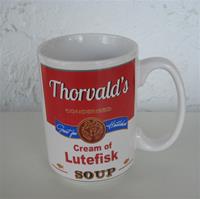 Mug, "Cream of Lutefisk soup"