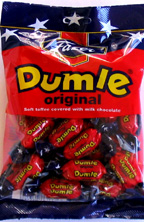 Fazer Dumle candies soft toffee covered with milk chocolate 7.76 oz bag